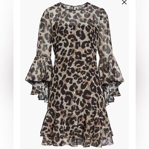 Eliza J Bell Sleeve Flounce Dress |